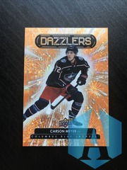 2022-23 Upper Deck Dazzlers Orange #DZ-79 Carson Meyer Columbus Blue Jackets RC
